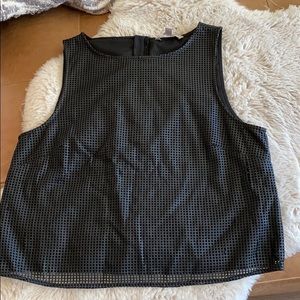 Banana republic Faux leather shirt